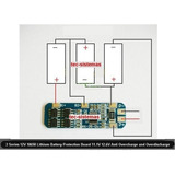 Modulo Cargador 3 Pilas En Serie 18650 + Proteccion 12v 3a