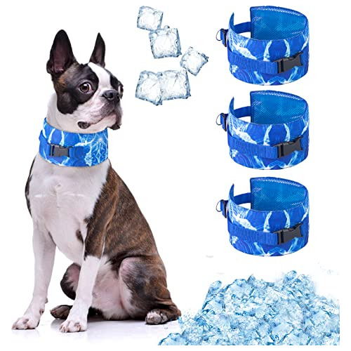 Dog Cooling Bandana 3 Pack Puppy Pet Ice Collar, Instan...
