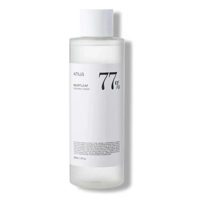 ANUA Heartleaf 77% Tónico Calmante PHA para exfoliar y eliminar piel muerta - De uso diario y pH 5.5 250ml | Meses sin interés