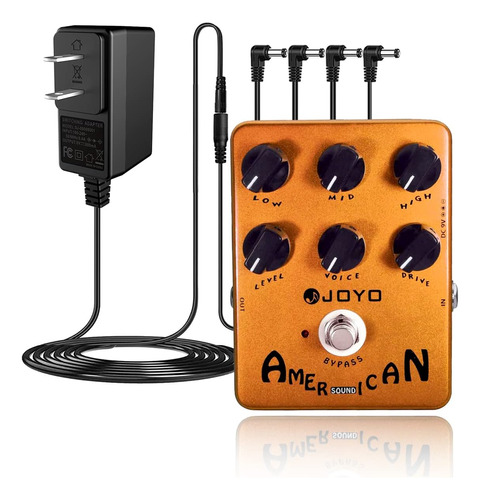 American Sound Amp Simulator Pedal Con Fuente De Alimentació