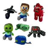 Peluches Minecraft Steve - Animales Varios Modelos 