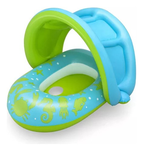 Salvavidas Para Bebe Asiento Techo Inflable Protección Solar