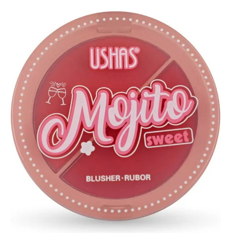 Rubor Compacto Blusher Ushas Mojito 2 Tonos Maquillaje