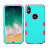 Funda Para iPhone X-xs Diseño Uso Rudo Diseño Teal