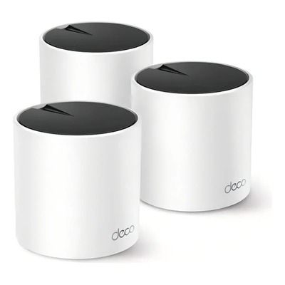 Kit Router Wi-Fi Mesh TP-Link Deco X55 AX3000 de Doble Banda en Blanco - Pack de 3 | Meses sin interés