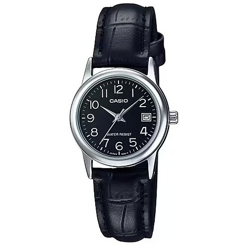 Reloj Casio Dama Malla Cuero Ltp-v002l Garantía Extendida