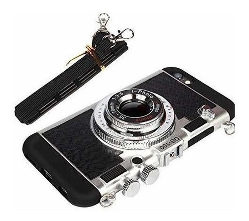 Câmera Do Vintage Da Caixa Do Telefone 3d Para O iPhone 11/m