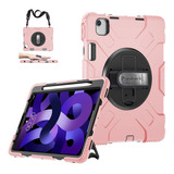 Funda Para iPad Air 5 10.9 Con Soporte Para Lapiz (rosa)