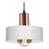 Lampara Colgante 1 Luz Apta Led Balcarse Detalle Cobre 20cm