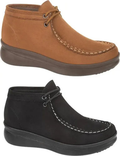 Botas Cortas Shosh Confort Cuña 1259474 Kit 2 Pares Dama