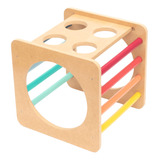 Cubo Didactico Montessori Arcoiris - Pintado