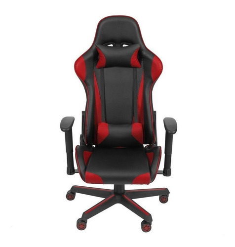 Cadeira De Escritório Jogador Ergonômica Vermelho E Preto Or