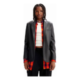 Saco Blazer Negro  Mujer 