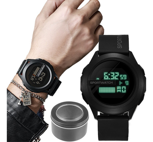 Reloj Sport Moda Hombre Táctico Sumergible Multifunción