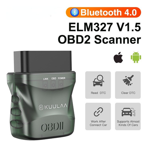 Escáner P/diagnóstico Automotriz Elm327 Obd2 V1.5 Bluetooth