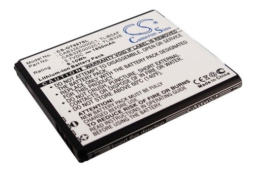Bateria Cameron  P/ Alcatel Ot997, Pop C5, Ot5035 Tcl S800