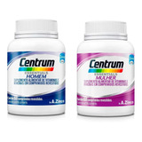 Kit Vitamina Centrum A-z Homem E Mulher 60 Comprimidos Cada