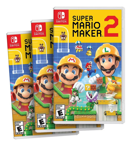 Combo Com 3 Super Mario Maker 2 Switch Midia Fisica