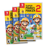 Combo Com 3 Super Mario Maker 2 Switch Midia Fisica