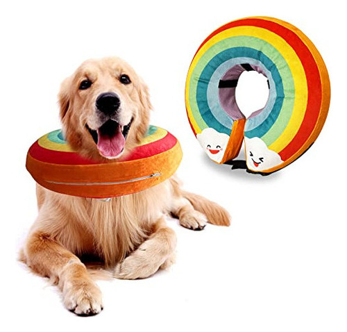 Collar Inflable De Cono Para Perros Grandes, Medianos Y Pequ