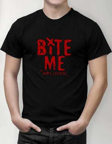 Camiseta Unissex Show Avril Lavigne Bite Me Tour Love Sux