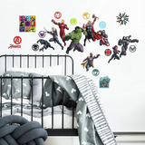 Vinil Decorativo De Pared Stickers Heroes Marvel Roommates