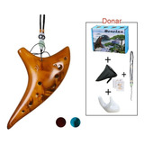 Ocarina 12 Hoyos Cerâmica Clássica Mayor Alta Calidad Regalo