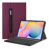 Fintie Funda Teclado Samsung Galaxy Tab S6 Lite 10.4 Purpura