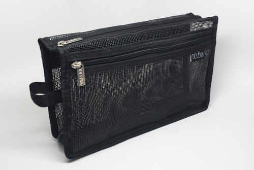 Deluva Bm003 Mesh Vinyl Cosmetic Bag 11x6x3 Cosmetiquera