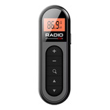 Mini Pocket Fm Radio 76-108 Mhz, Recargable, Lavalier