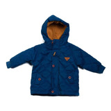 Chaqueta C/capucha Bebé Niño Azul Pillin