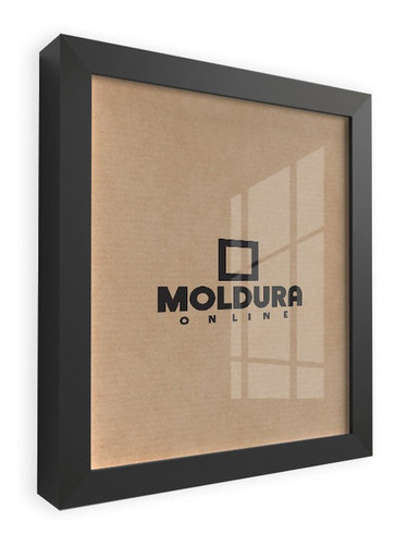 Moldura Quadro 24x33 Foto 33x24 Caixa Alta Com Vidro