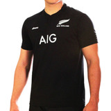 Camiseta De Rugby Imago Niños All Blacks 2023 Tela Premium