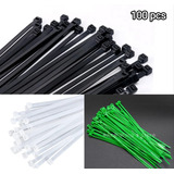 Pack 100un. Amarras Plasticas Blancas 150mm Largo