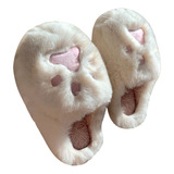 Pantuflas De Felpa Con Forma De Pata De Gato Adorables, Cáli