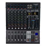 Mezladora Gc Nx60 Audio Dj Mixer 99 Dsp 6 Canales Usb 48v