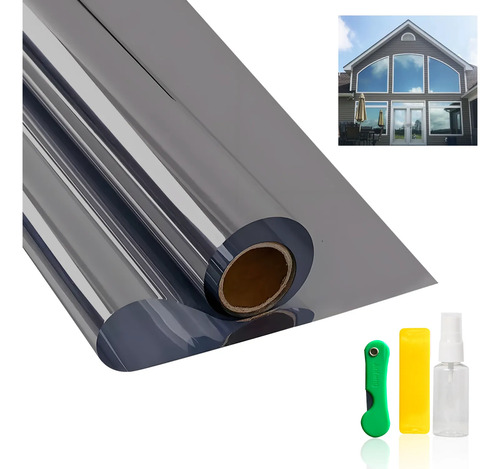 Vinil Espejo Papel Ventanas Pelicula Decorativo 50cmx10m