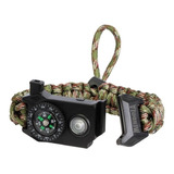 Pulsera Camuflaje Paracord Supervivencia + Luz Led Mendoza