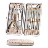 Kit De Manicura Kened Mujer 12 Piezas En Estuche Viaje