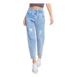 Jeans Mujer Slouchy 1658 Celeste Paradise Jeans