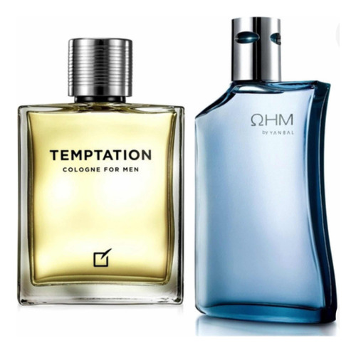 Perfume Ohm Azul + Temptation For Men Y - mL a $482