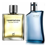 Perfume Ohm Azul + Temptation For Men Y - mL a $482