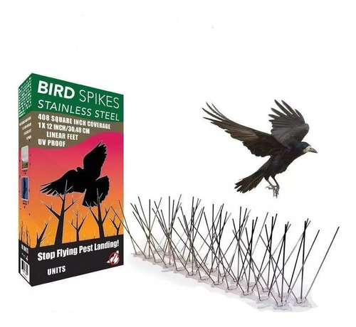 Pack 5 Púas Repelentes Palomas Anti Aves Ahuyentador