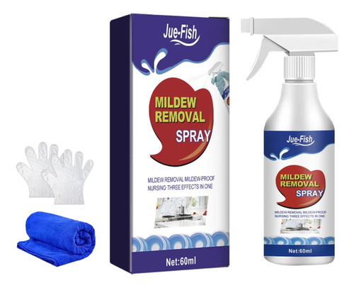 Spray Antimoho, Limpiador De Moho Com Tela Y Guantes