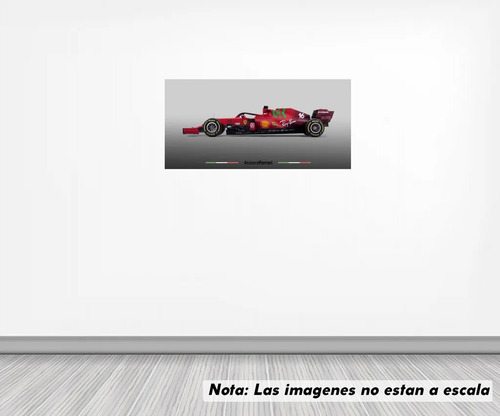 Vinil Sticker Pared 150 Cm. Lado Ferrari F1 Modbe045