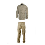 Kit Camisa Y Pantalon Con Elastico En Cintura De Gabardina C