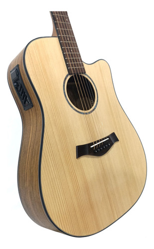 Guitarra Electroacústica Segovia Sgfl-701ce Natural Mate