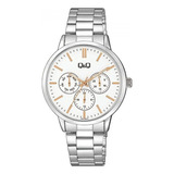 Reloj Para Mujer Q&q Q&q Q56a-003py Plateado