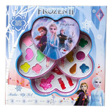Estojo Maquiagem Infantil 19 Partes Coração Frozen Disney