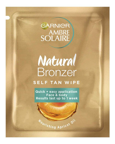 Garnier Ambre Solaire Sin Rayas Bronceador Tan Wipe